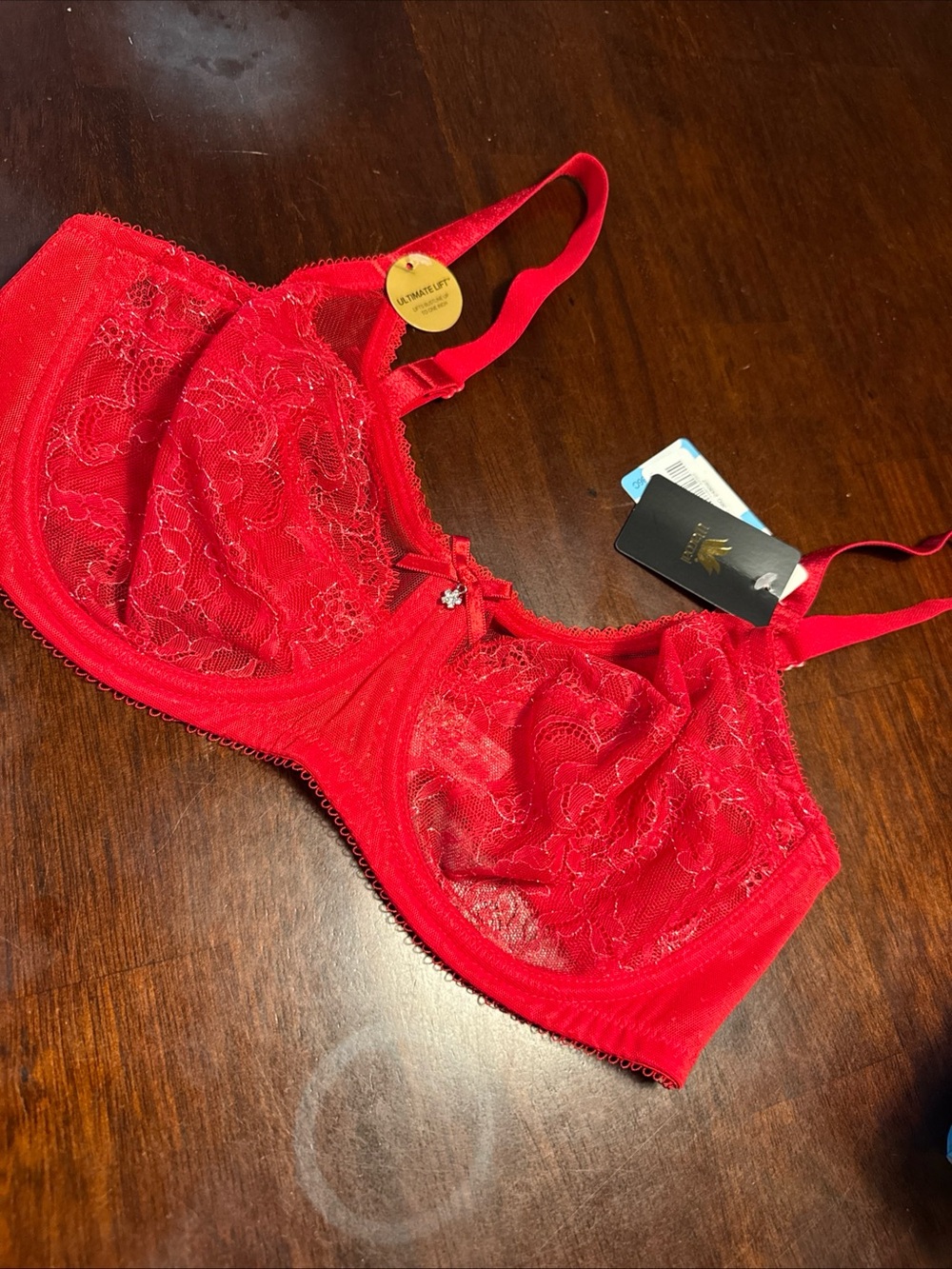 Wacoal Halo Lace Bra Ultimate Lift Lipstick Red 36 C New Bb
